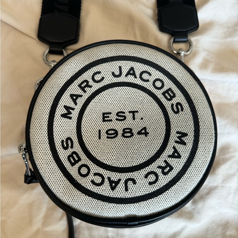 MARC JACOBS Signet Canvas Circle Crossbody Bag